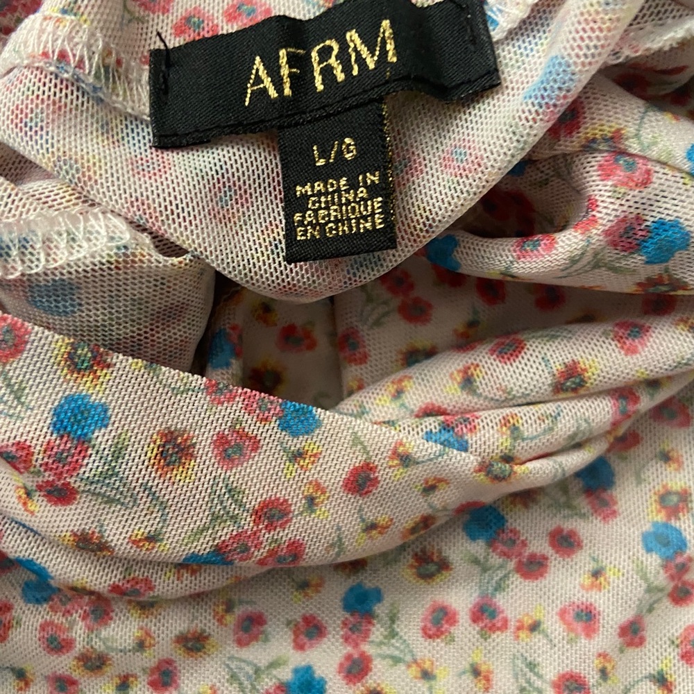 AFRM Zadie Semi Sheer Turtleneck